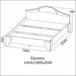 Кровать двойная (Без матраца 1,6*2,0) +6 700.00 Р.